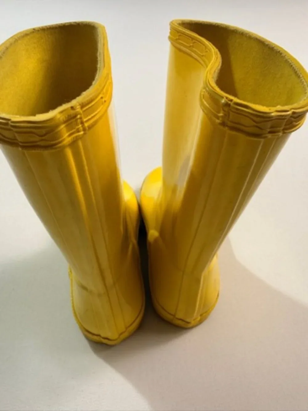 HUNTER Kids Original Yellow Rain Boots Wellington Waterproof Size 10C